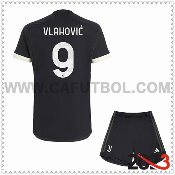 Tercera Equipacion del Juventus VLAHOVIC #9 Ninos 2023 2024