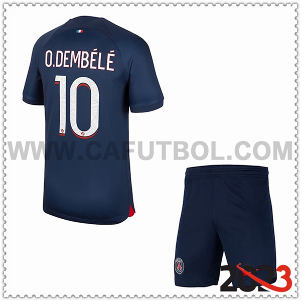 Primera Equipacion del PSG O.DEMBÉLÉ #10 Ninos 2023 2024