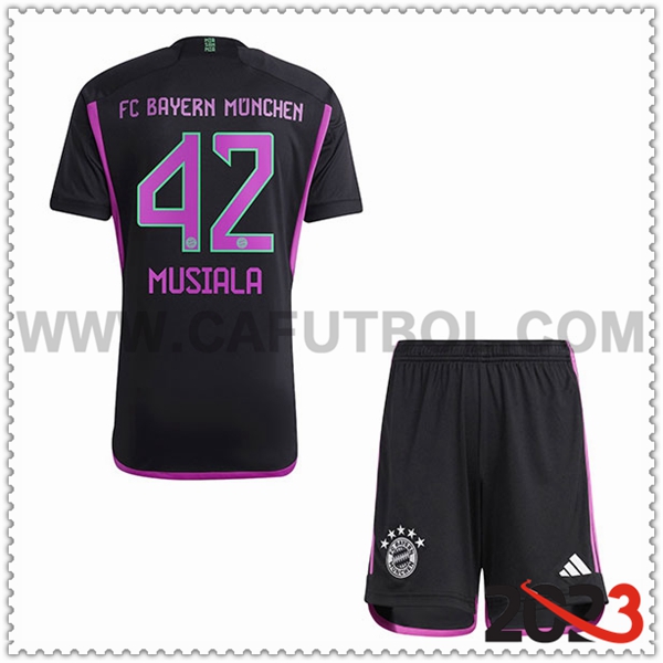 Segunda Equipacion del Bayern Munich MUSIALA #42 Ninos 2023 2024