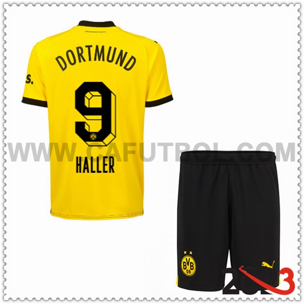 Primera Equipacion del Dortmund BVB HALLER #9 Ninos 2023 2024