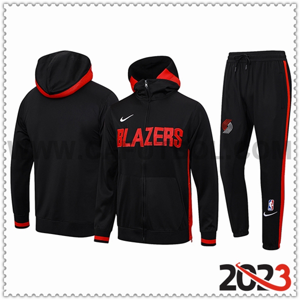 Chandal Futbol Portland Trail Blazers Negro 2023 2024