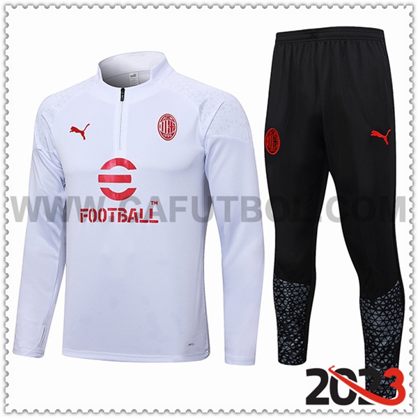 Chandal Futbol AC Milan Blanco 2023 2024 -02