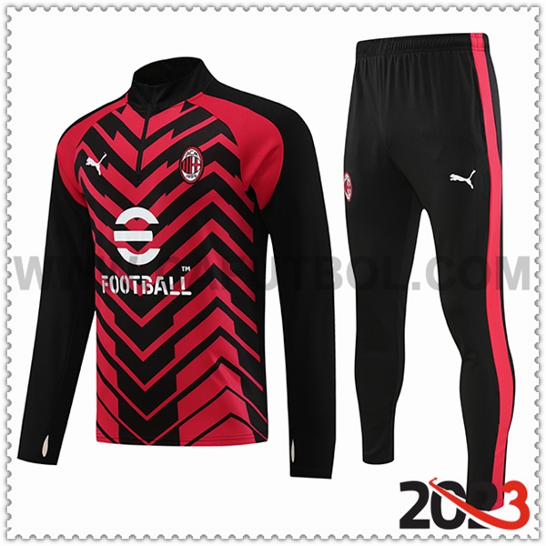 Chandal Futbol AC Milan Rojo/Negro 2023 2024