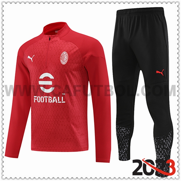 Chandal Futbol AC Milan Rojo 2023 2024 -03
