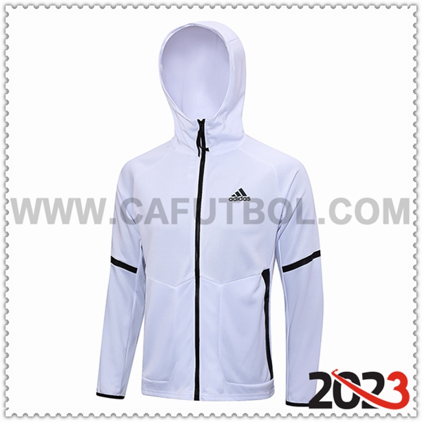 Chaqueta Con Capucha Adidas Blanco 2023 2024