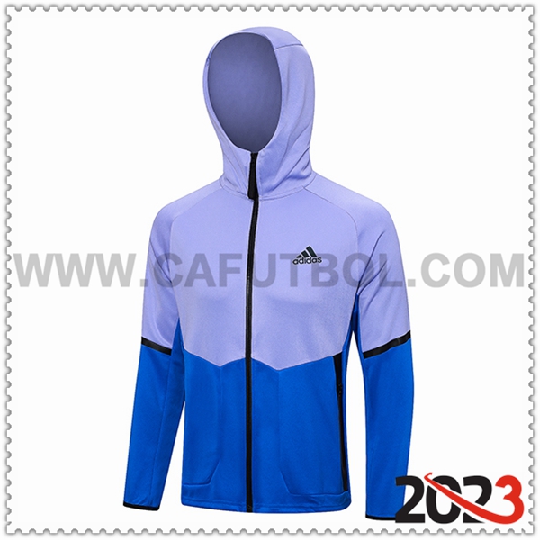 Chaqueta Con Capucha Adidas Azul/Violeta 2023 2024