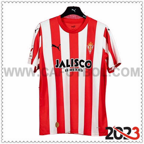 Primera Camiseta Futbol Sporting Gijon 2023 2024