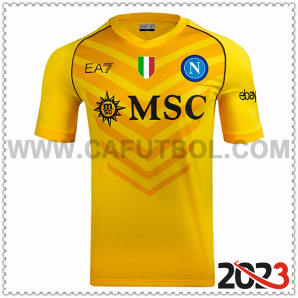 Camiseta Futbol SSC Napoles Amarillo 2023 2024