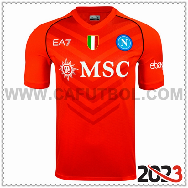 Camiseta Futbol SSC Napoles Rojo 2023 2024
