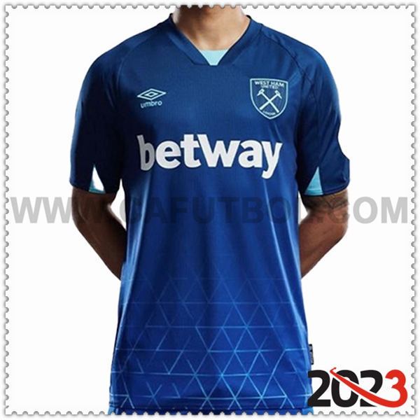 Tercera Camiseta Futbol West Ham 2023 2024