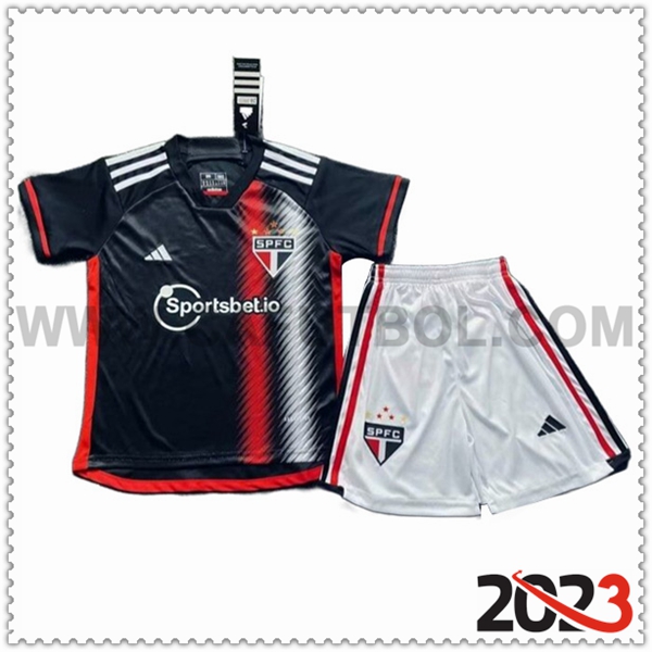 Tercera Camiseta Futbol Sao Paulo FC Ninos 2023 2024