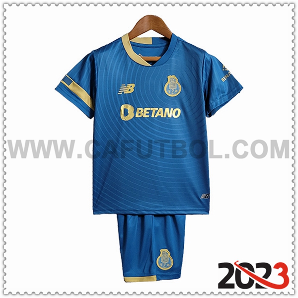 Tercera Camiseta Futbol FC Porto Ninos 2023 2024