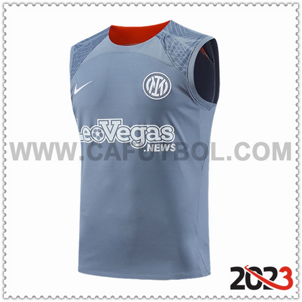 Chalecos De Futbol Inter Milan Gris/Naranja 2023 2024