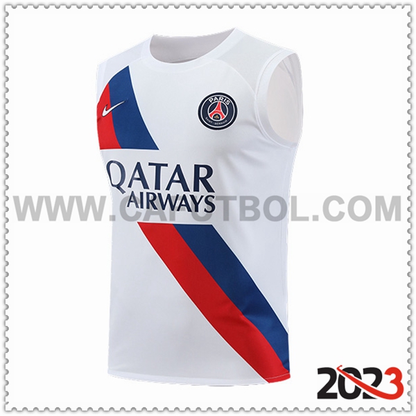 Chalecos De Futbol PSG Blanco/Rojo/Azul 2023 2024