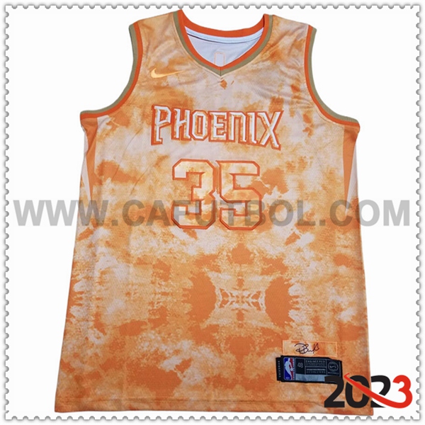 Camisetas De Futbol Phoenix Suns (DURANT #35) 2023/24 Naranja -02