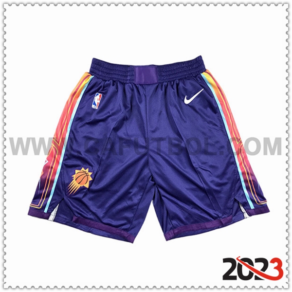 Cortos NBA Phoenix Suns 2023/24 Violeta/Naranja -02