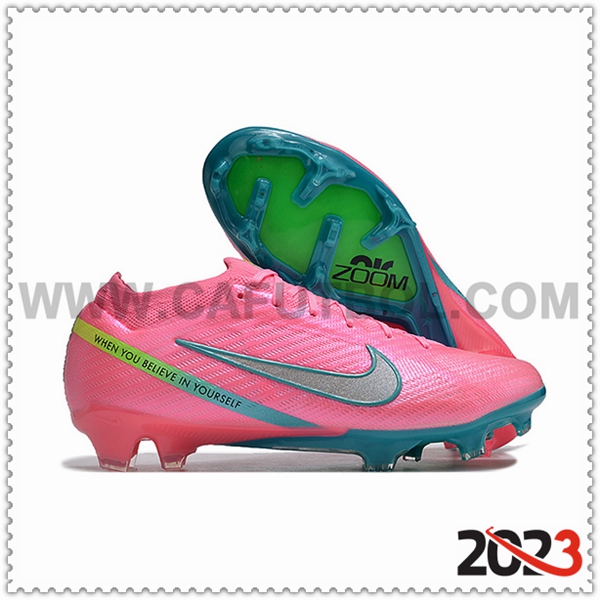 Nike Zapatos Futbol AIR Zoom Mercurial Vapor 15 Elite XXV FG Rosa/Azul/Verde