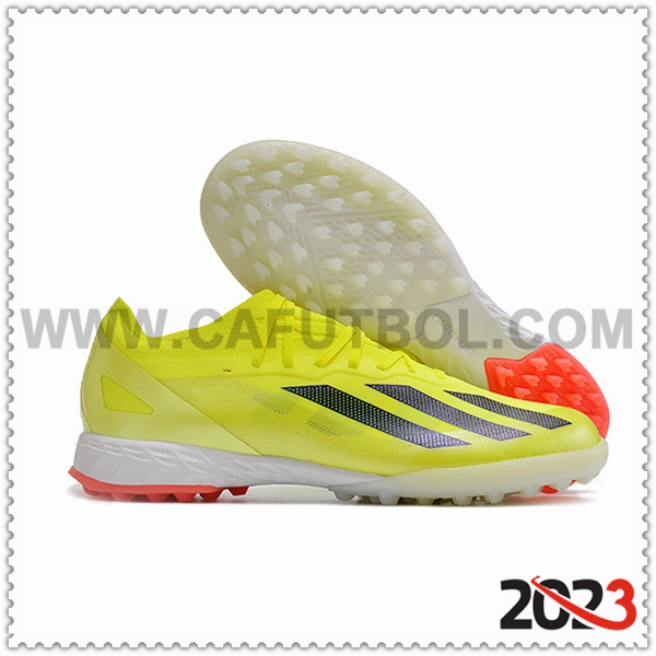 Adidas Zapatos Futbol X CRAZYFAST.1 TF BOOTS Amarillo/Negro