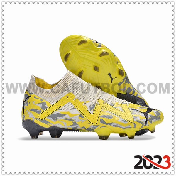 PUMA Zapatos Futbol Future Ultimate FG Amarillo/Gris/Negro