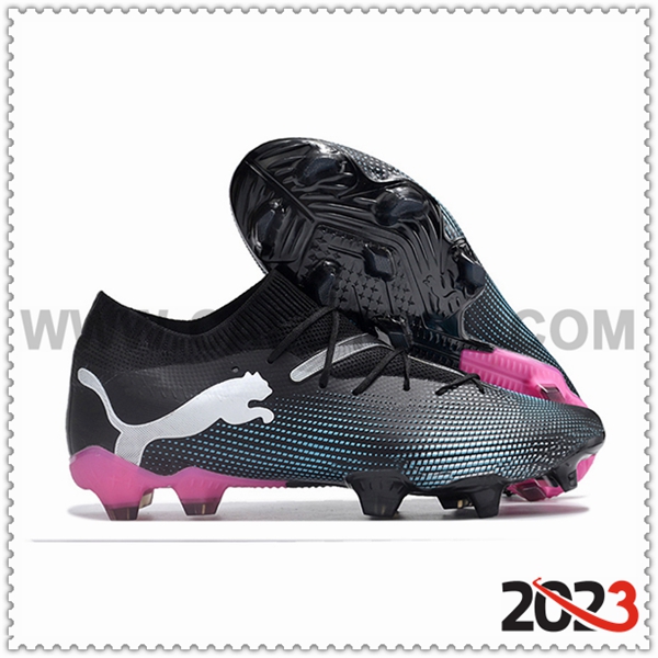 PUMA Zapatos Futbol Future Ultimate FG Negro/Blanco/Rosa -02