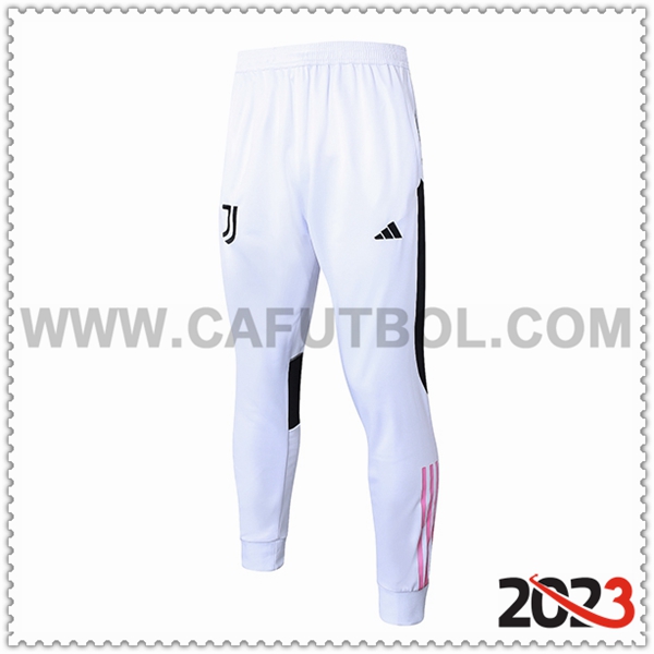 Pantalon Entrenamiento Juventus Blanco/Negro/Rosa 2023 2024