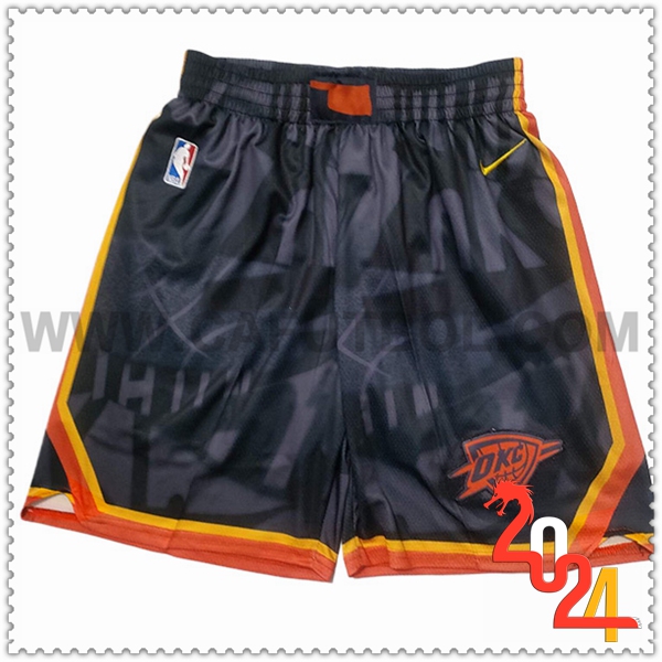 Cortos NBA Oklahoma City Thunder 2023/24 Negro/Rojo