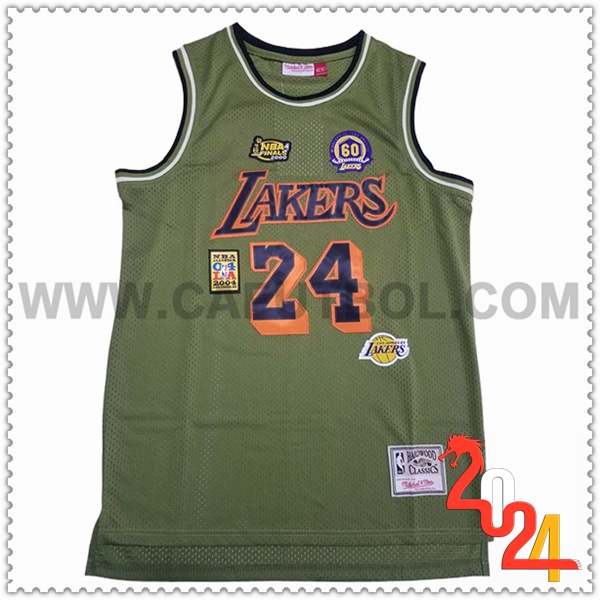 Camisetas Los Angeles Lakers (BRYANT #24) 2023/24 Verde -02