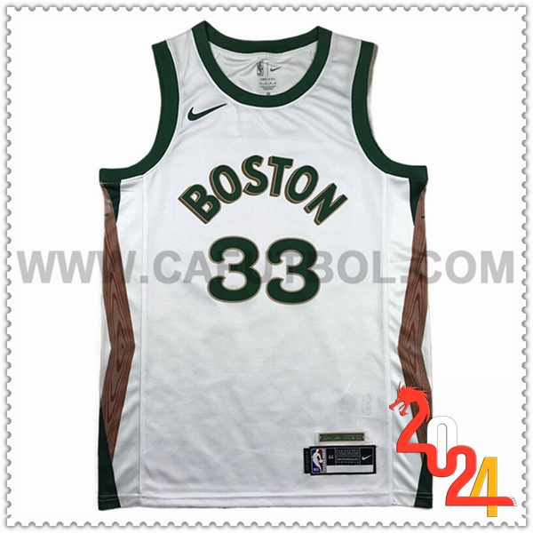 Camisetas Boston Celtics (BIRD #33) 2023/24 Azul/Verde/Marrón