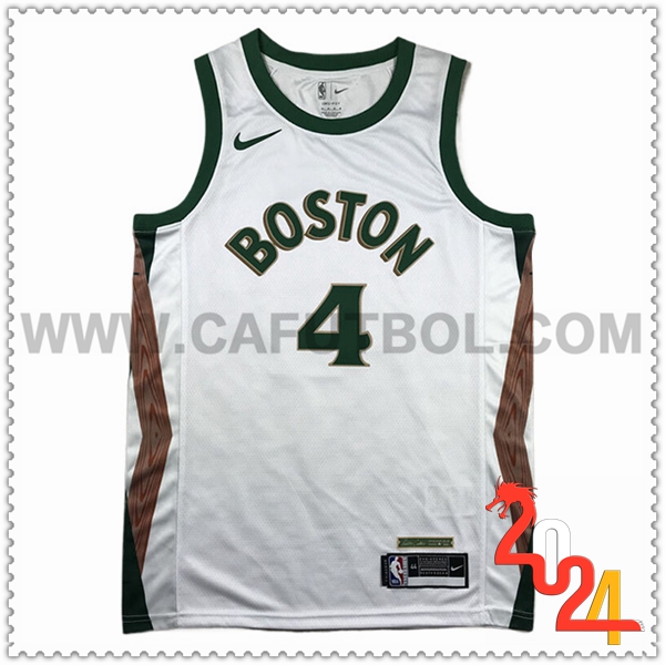 Camisetas Boston Celtics (HOLIDAY #4) 2023/24 Azul/Verde/Marrón