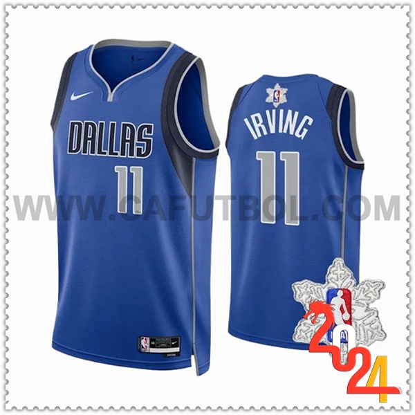 Camisetas Dallas Mavericks (IRVING #11) 2023/24 Azul/Gris