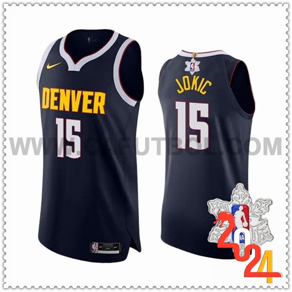 Camisetas Denver Nuggets (JOKIC #15) 2023/24 Negro/Blanco