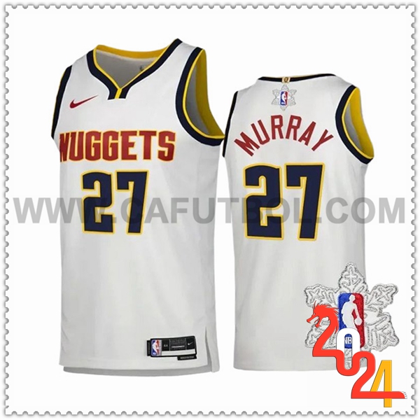 Camisetas Denver Nuggets (MURRAY #27) 2023/24 Blanco -05