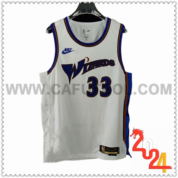Camisetas Washington Wizards (KUZMA #33) 2023/24 Blanco/Azul