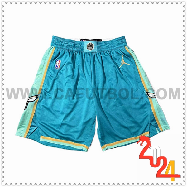 Cortos NBA Charlotte Hornets 2023/24 Azul/Verde -02