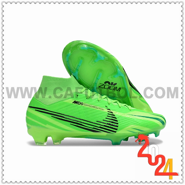 Nike Zapatos Futbol Zoom Superfly 9 MDS Elite FG Verde/Negro