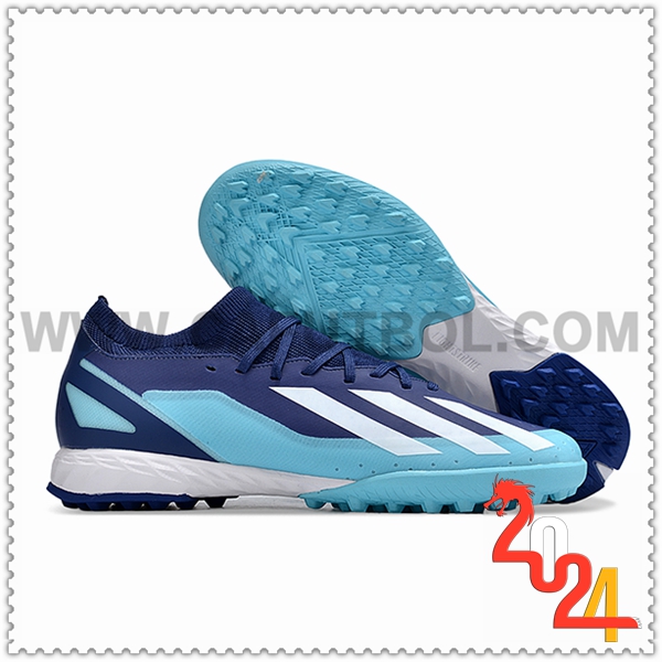 Adidas Zapatos Futbol X CRAZYFAST.3 TF BOOTS Azul/Blanco