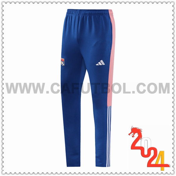 Pantalones Entrenamiento lyon Azul/Rosa 2023 2024