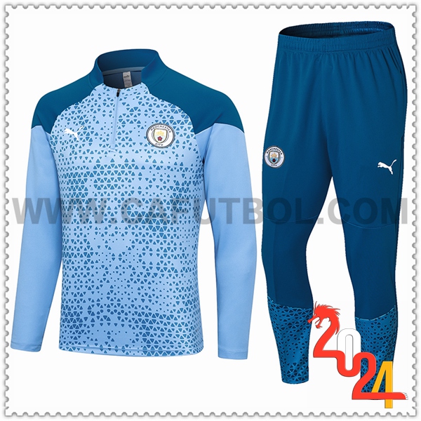 Chandal Futbol Manchester City Azul Claro 2023 2024 -08