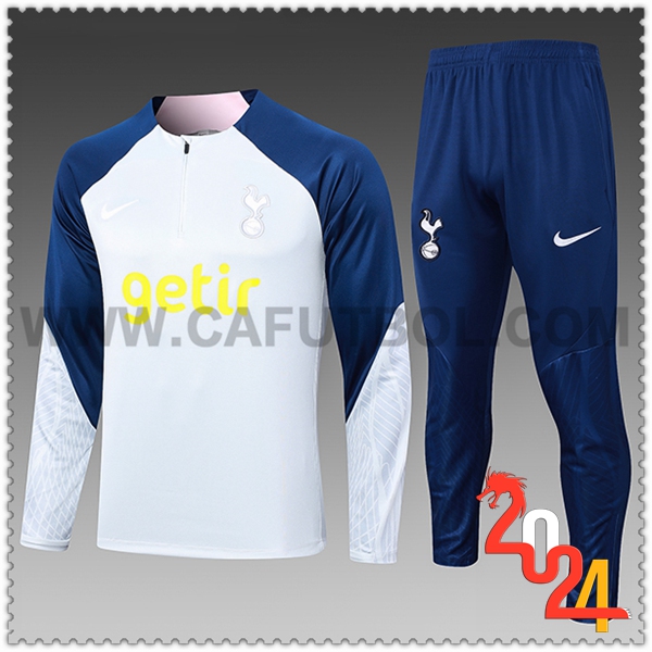 Chandal Futbol Tottenham Hotspur Ninos Gris/Azul/Amarillo 2023 2024