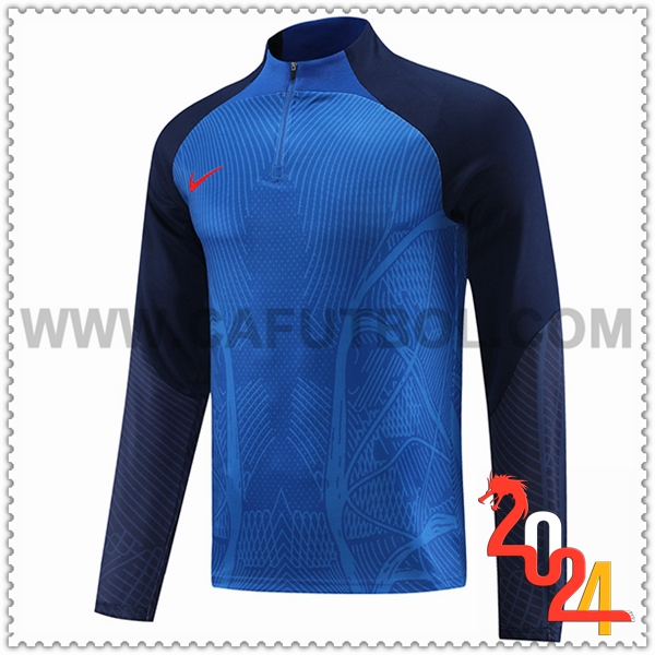 Sudadera Entrenamiento Nike Azul/Negro 2023 2024