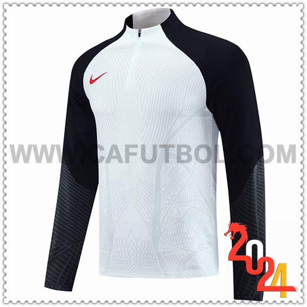 Sudadera Entrenamiento Nike Blanco/Negro 2023 2024