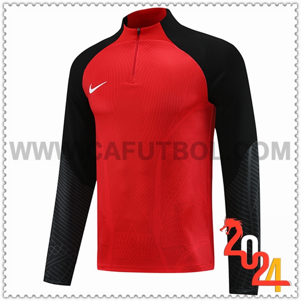 Sudadera Entrenamiento Nike Rojo/Negro 2023 2024