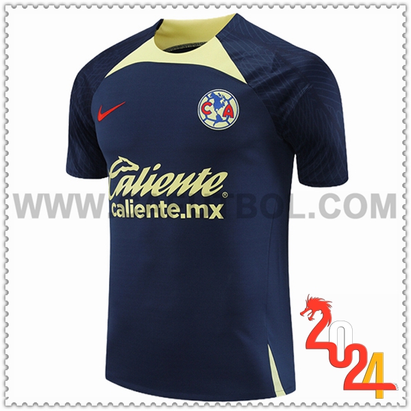 Camiseta Entrenamiento Club America Azul Oscuro 2024/2025