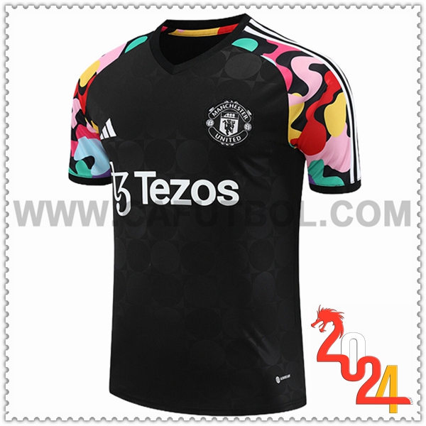 Camiseta Entrenamiento Manchester United Negro 2024/2025 -05