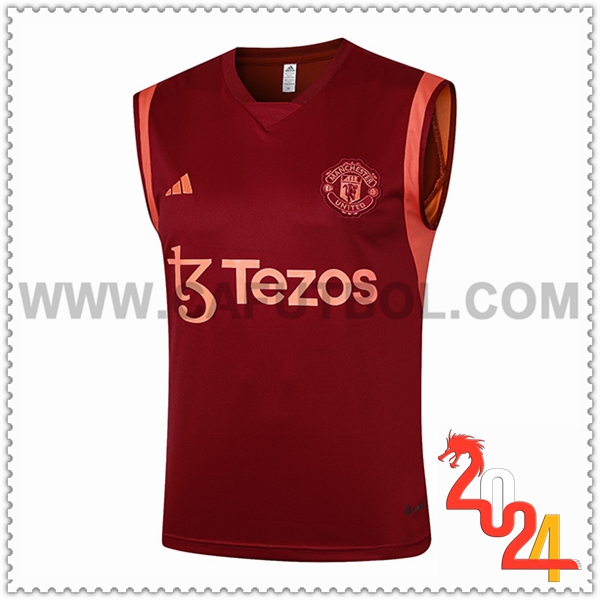 Chalecos De Futbol Manchester United Rojo 2024/2025 -02