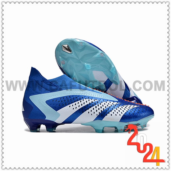 Adidas Botas De Fútbol PREDATOR ACCURACY+ FG BOOTS Azul/Blanco