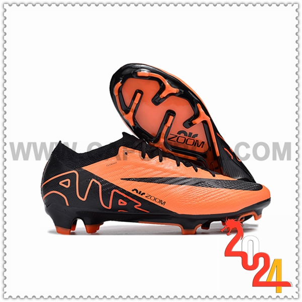 Nike Botas De Fútbol AIR Zoom Mercurial Vapor 15 Elite XXV FG NU Negro/Naranja