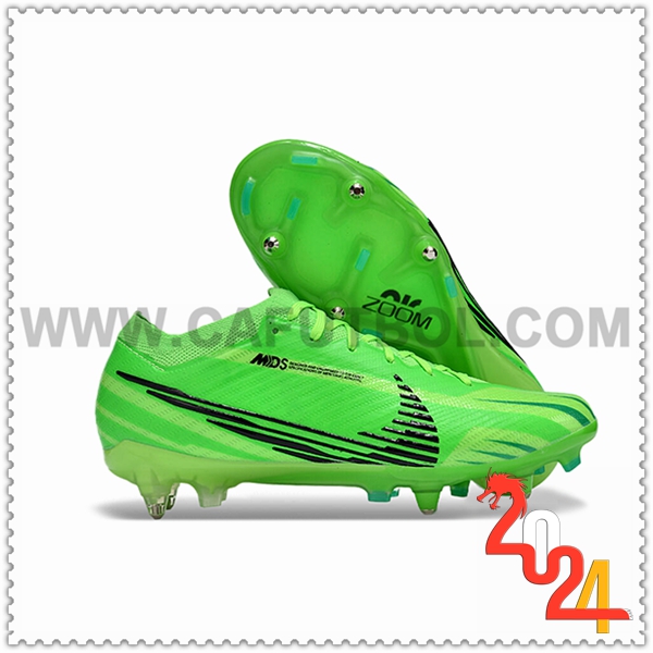 Nike Botas De Fútbol Air Zoom Mercurial Vapor XV Elite SG Verde/Negro