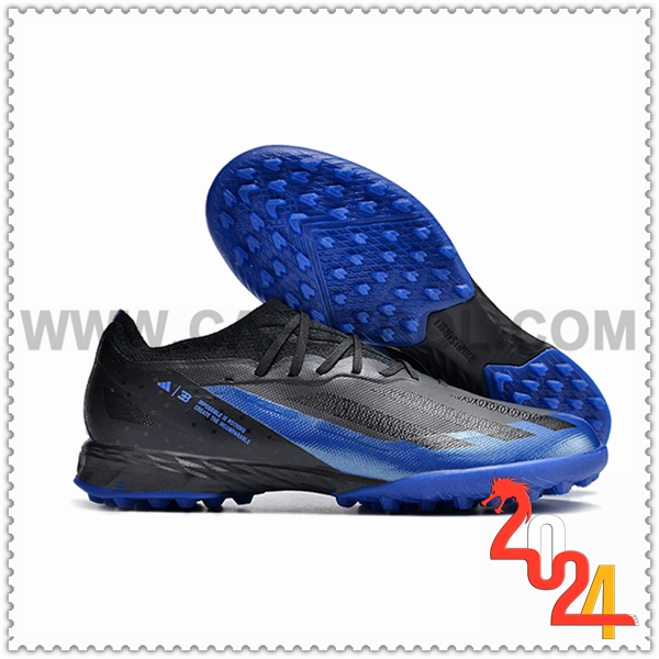 Adidas Botas De Fútbol X CRAZYFAST.1 TF BOOTS Negro/Azul