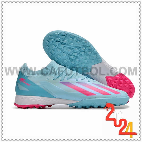 Adidas Botas De Fútbol X CRAZYFAST.3 TF BOOTS Azul/Rosa